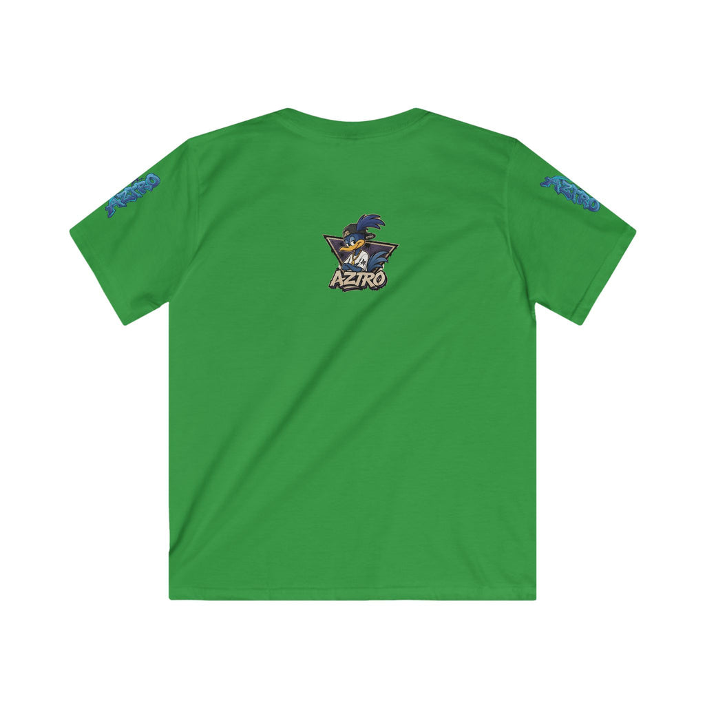 AZTRO Kids Graphic Tee — 'Aztro' Cartoon Raven Night Sky Design