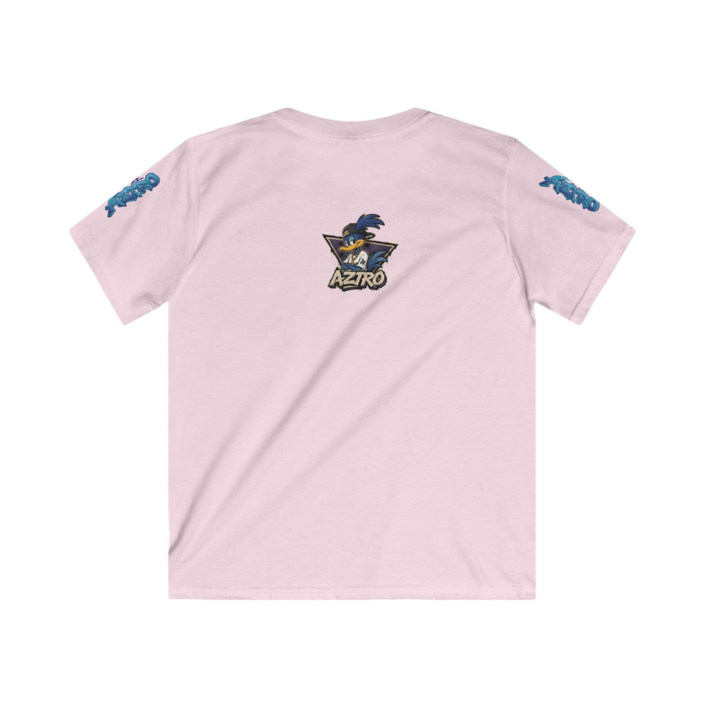 AZTRO Kids Graphic Tee — 'Aztro' Cartoon Raven Night Sky Design