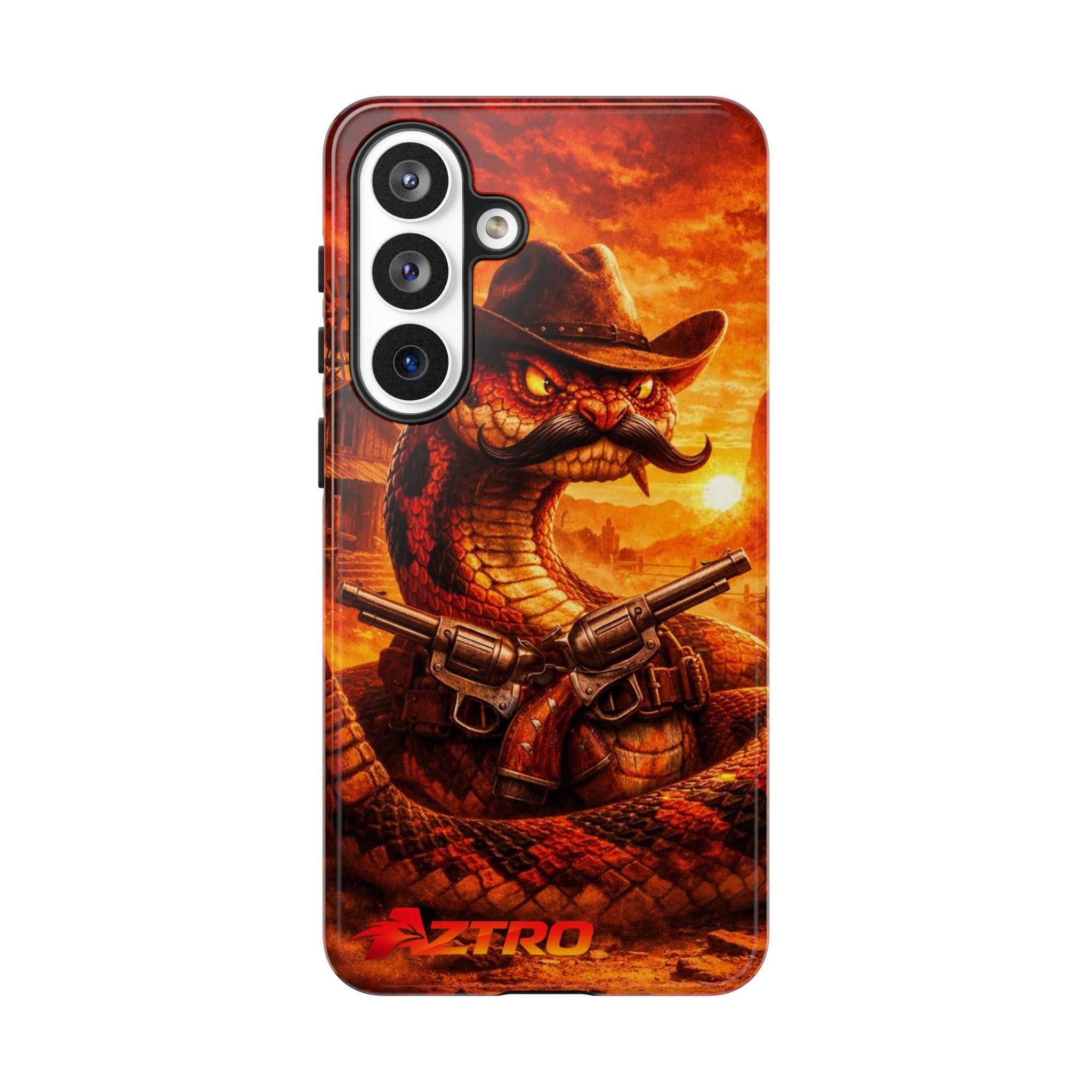 AZTRO Cowboy Snake Phone Case - Western Protective Cover