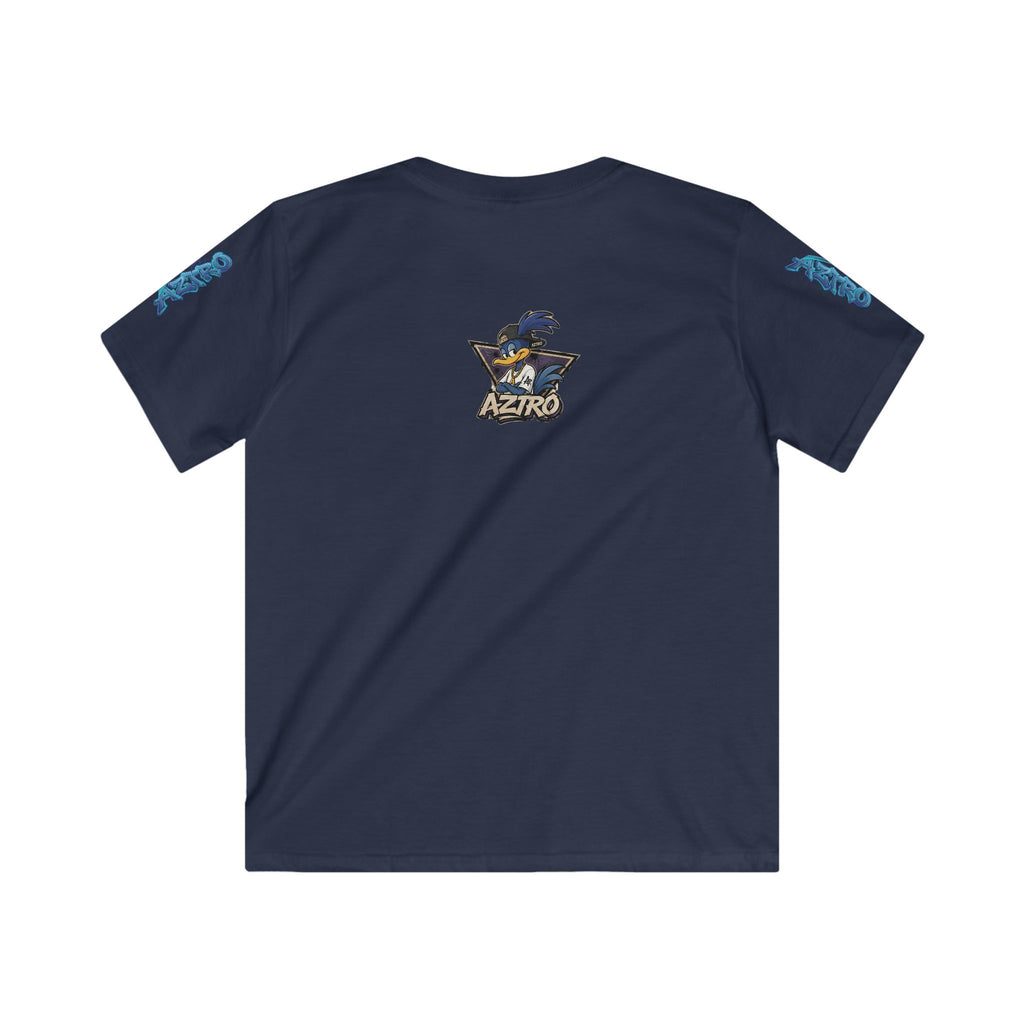 AZTRO Kids Graphic Tee — 'Aztro' Cartoon Raven Night Sky Design