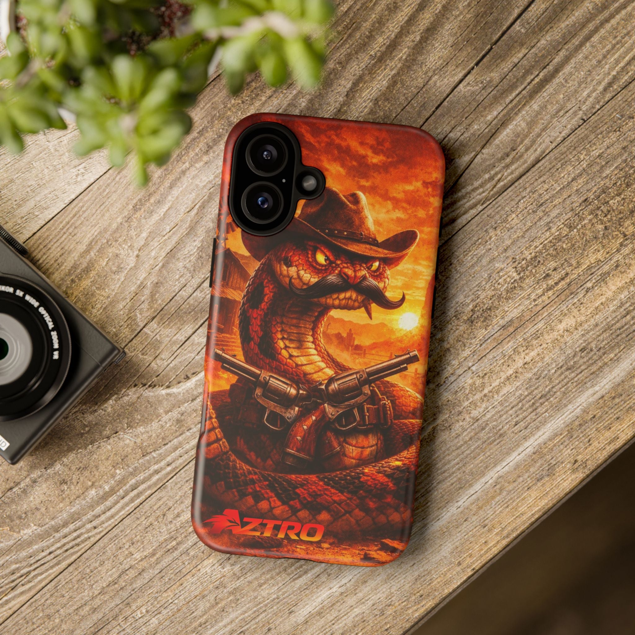 AZTRO Cowboy Snake Phone Case - Western Protective Cover