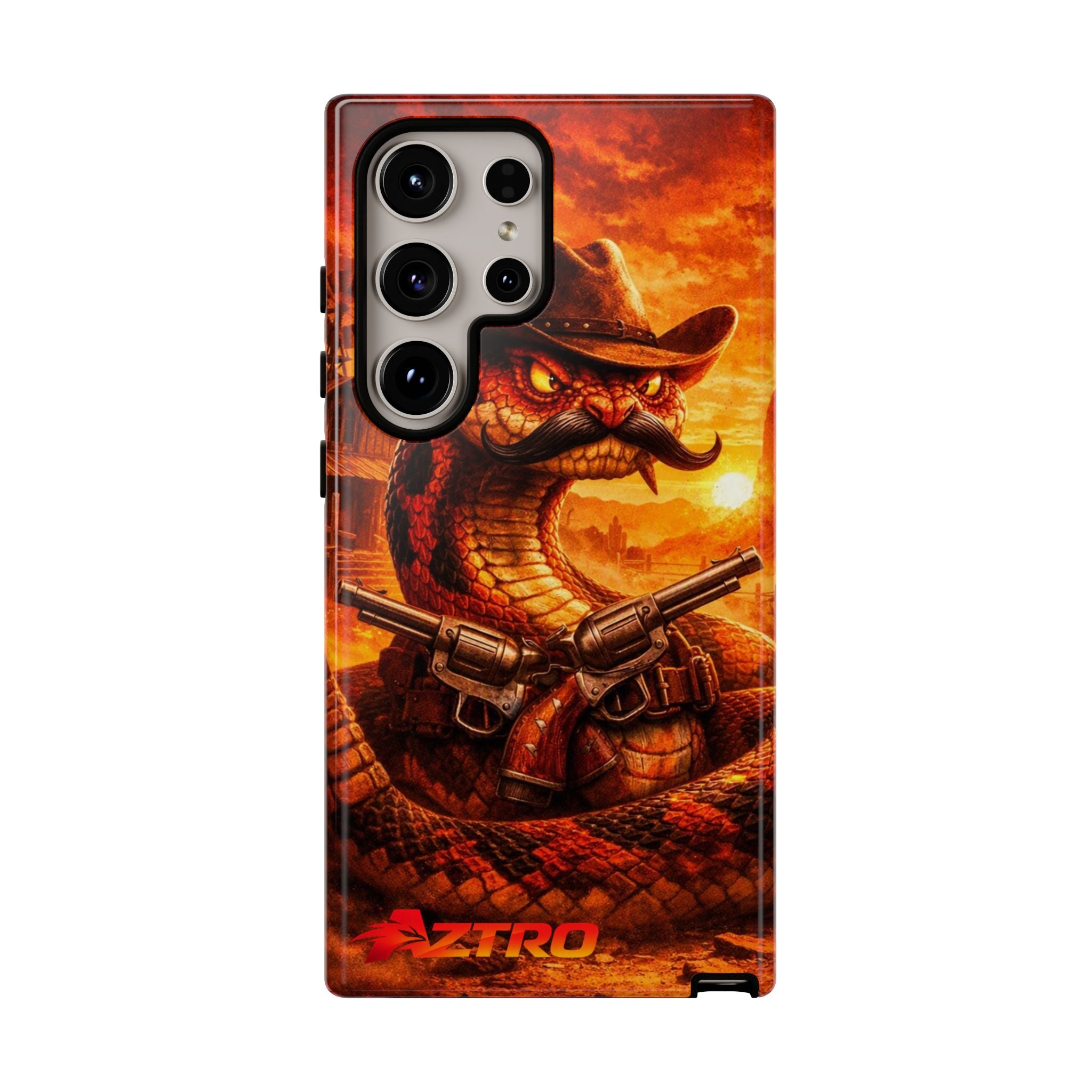 AZTRO Cowboy Snake Phone Case - Western Protective Cover