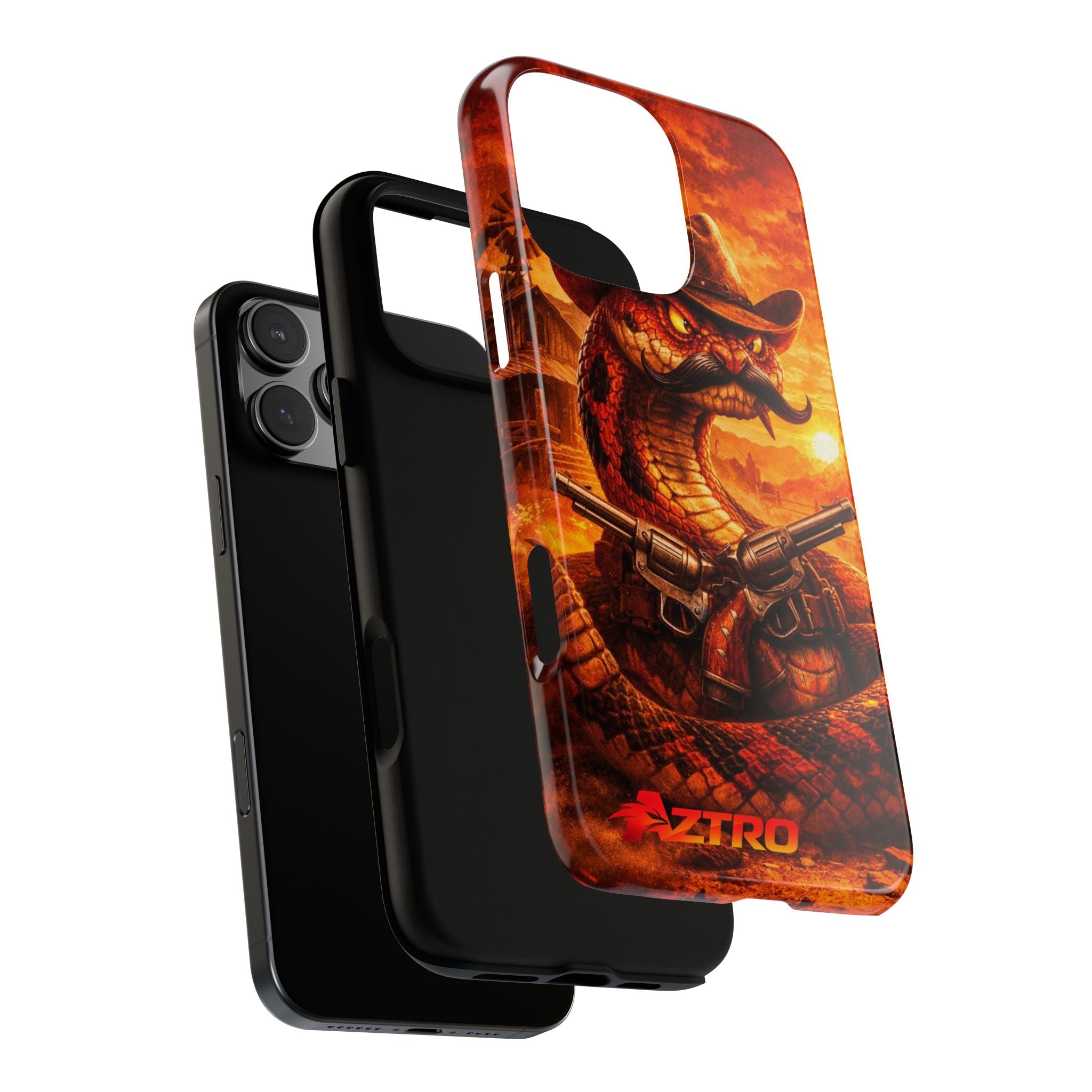 AZTRO Cowboy Snake Phone Case - Western Protective Cover