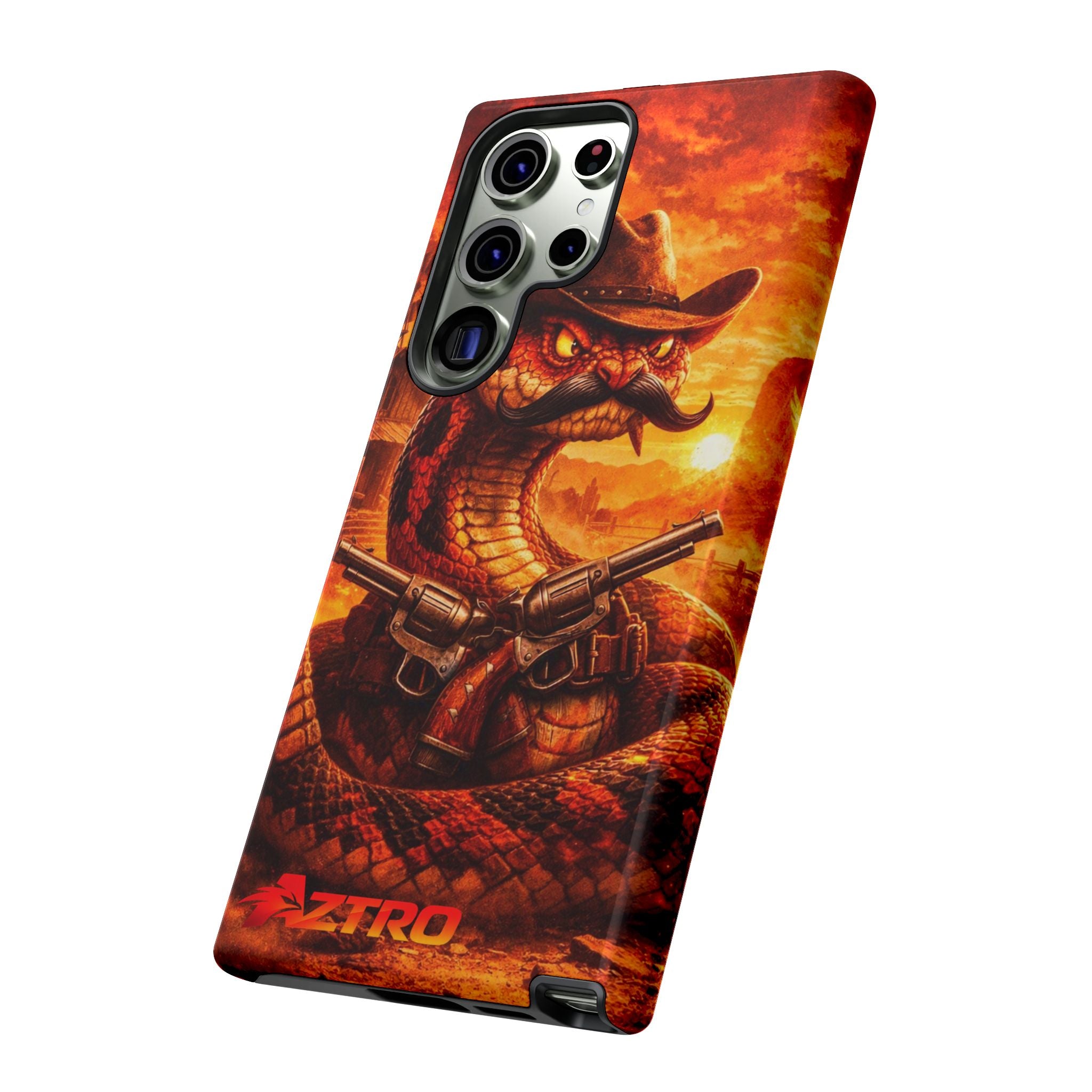 AZTRO Cowboy Snake Phone Case - Western Protective Cover