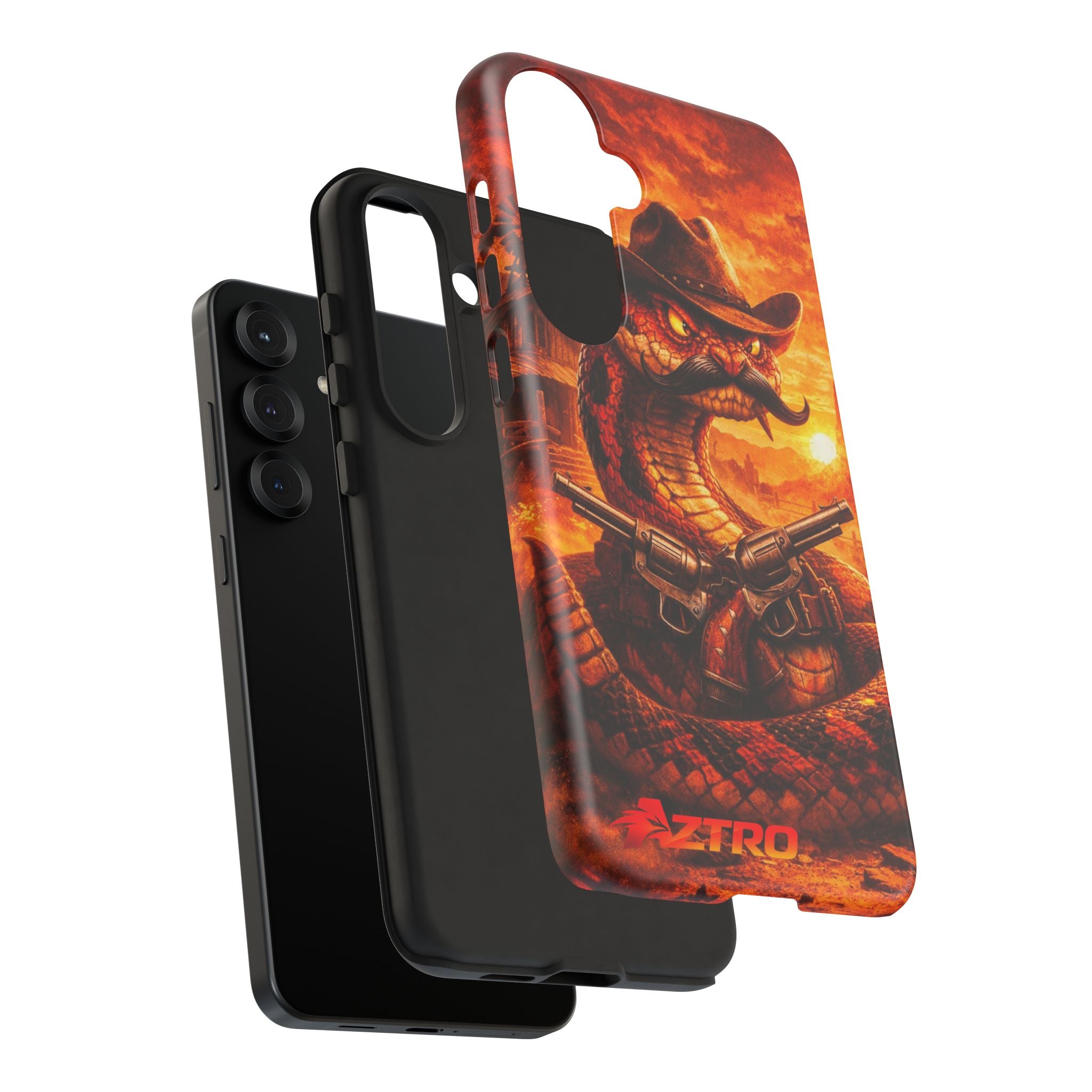 AZTRO Cowboy Snake Phone Case - Western Protective Cover
