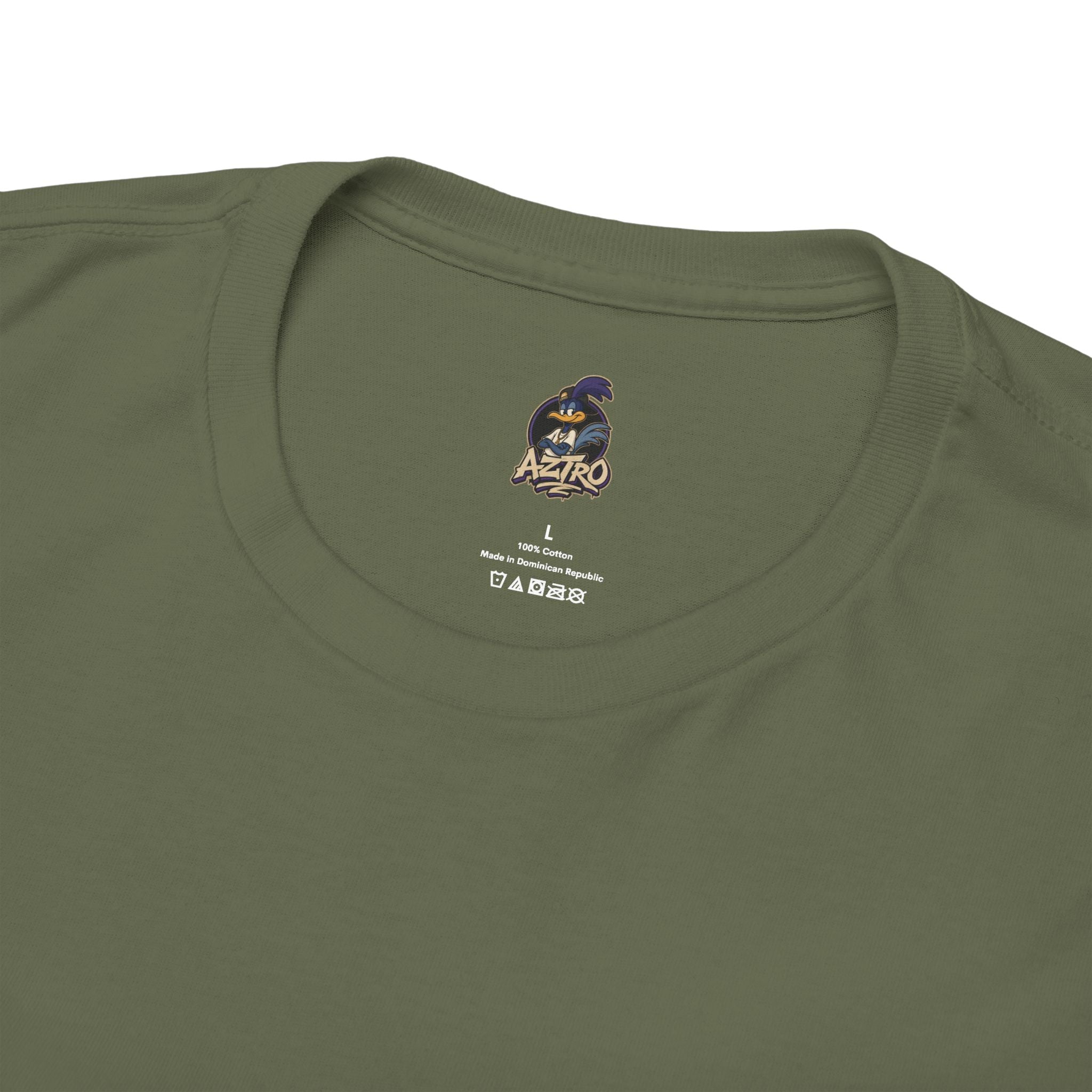AZTRO Classic Yellow Crewneck T‑Shirt — Plain Cotton Tee