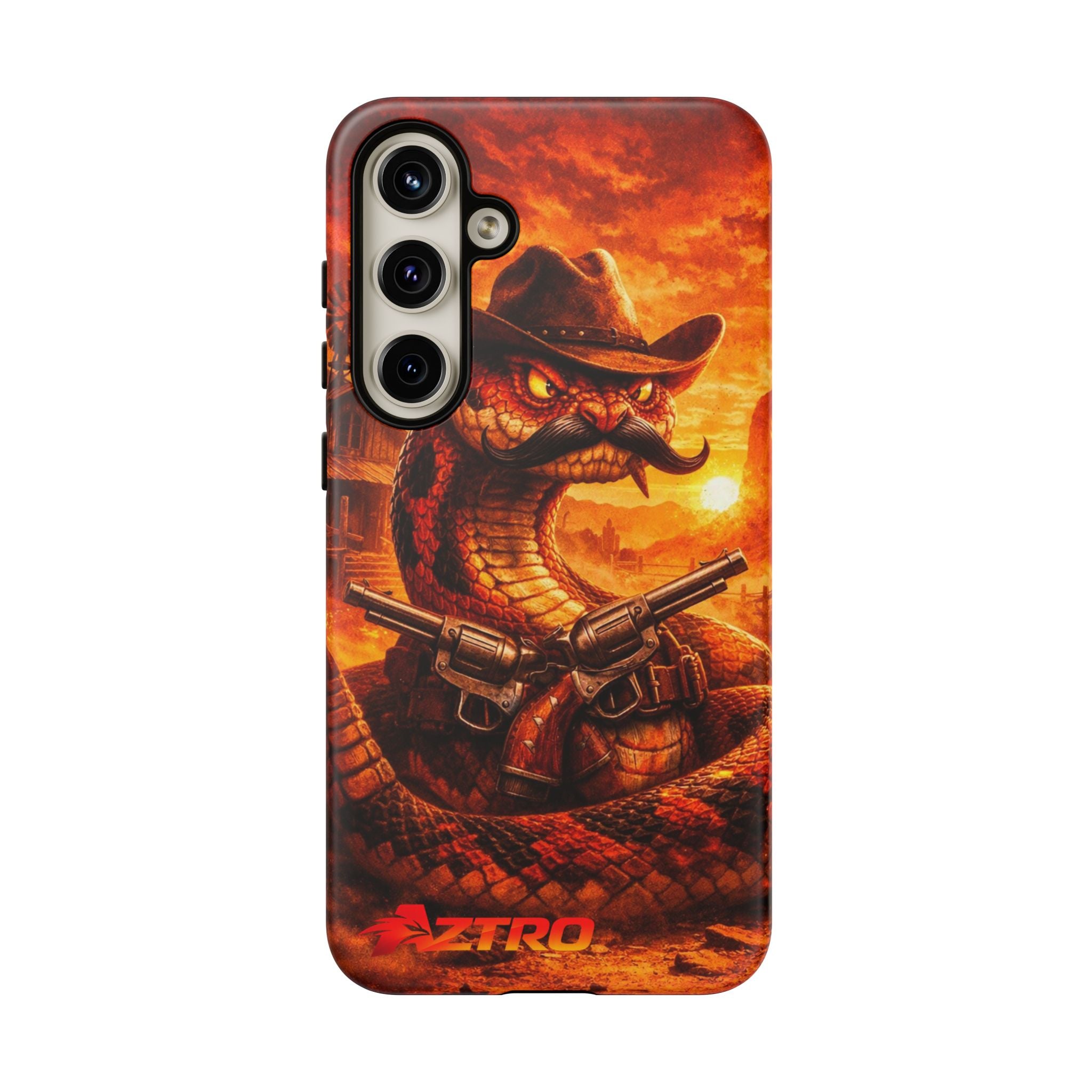 Funda de Teléfono Vaquero Serpiente AZTRO - Cubierta Protectora del Oeste