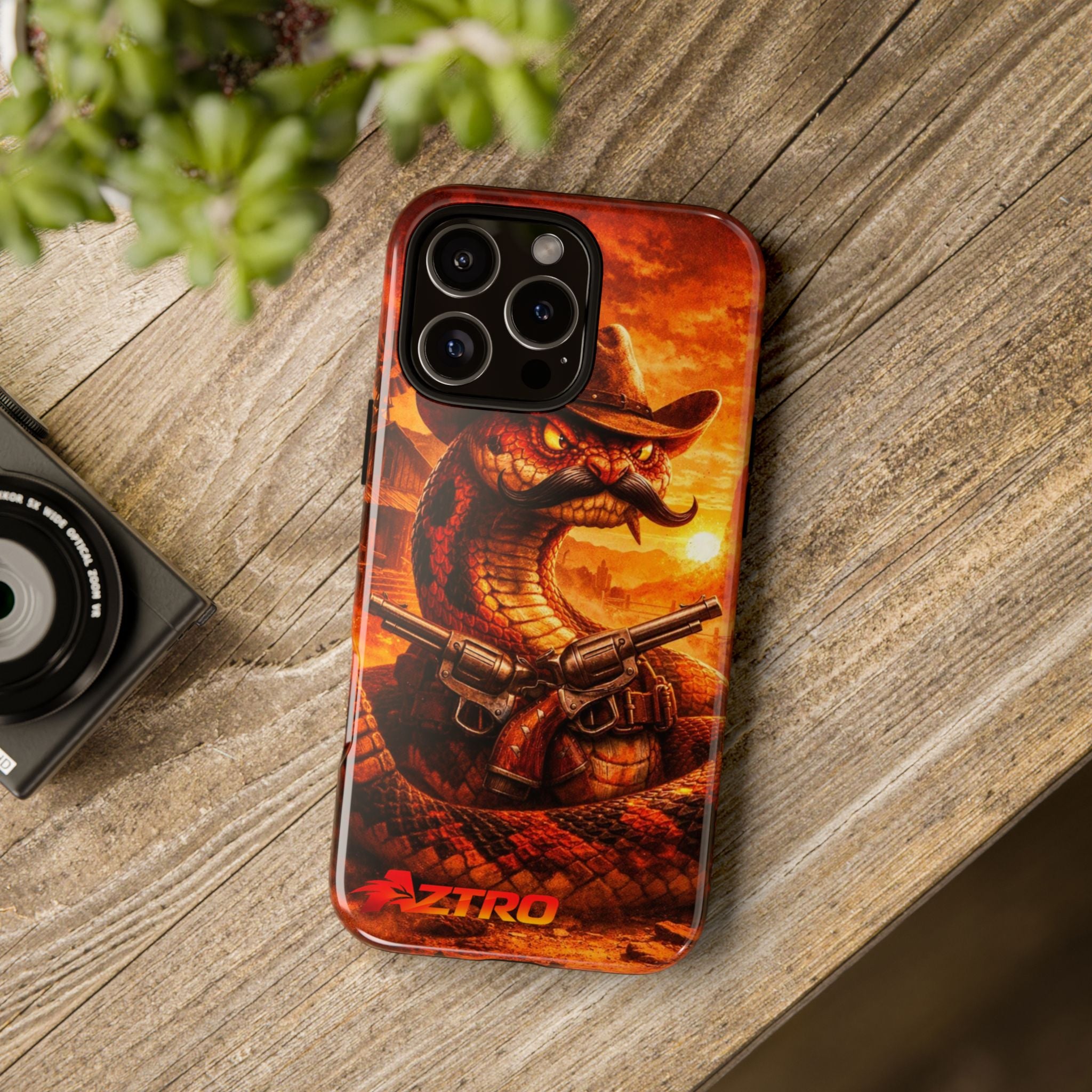 AZTRO Cowboy Snake Phone Case - Western Protective Cover