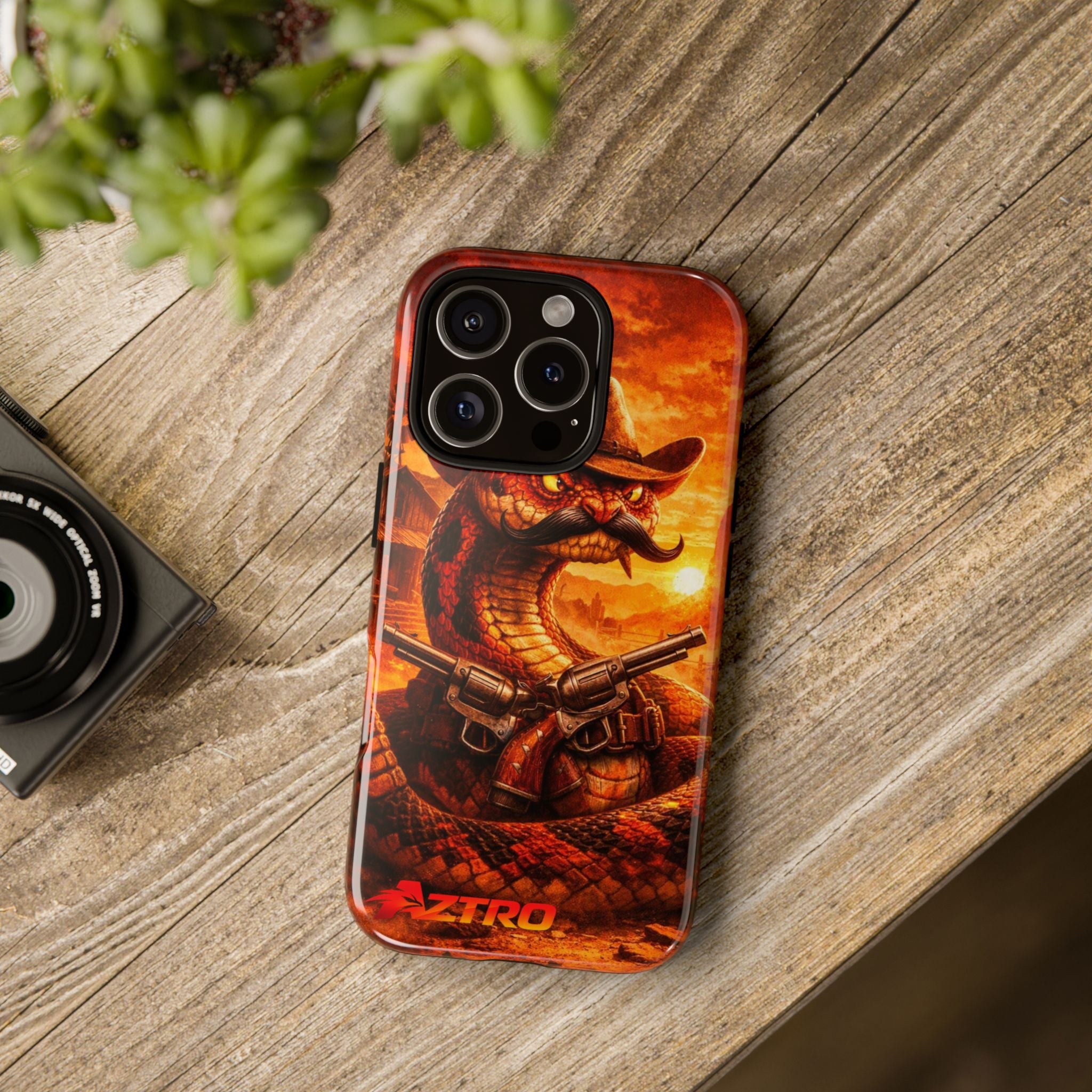 AZTRO Cowboy Snake Phone Case - Western Protective Cover