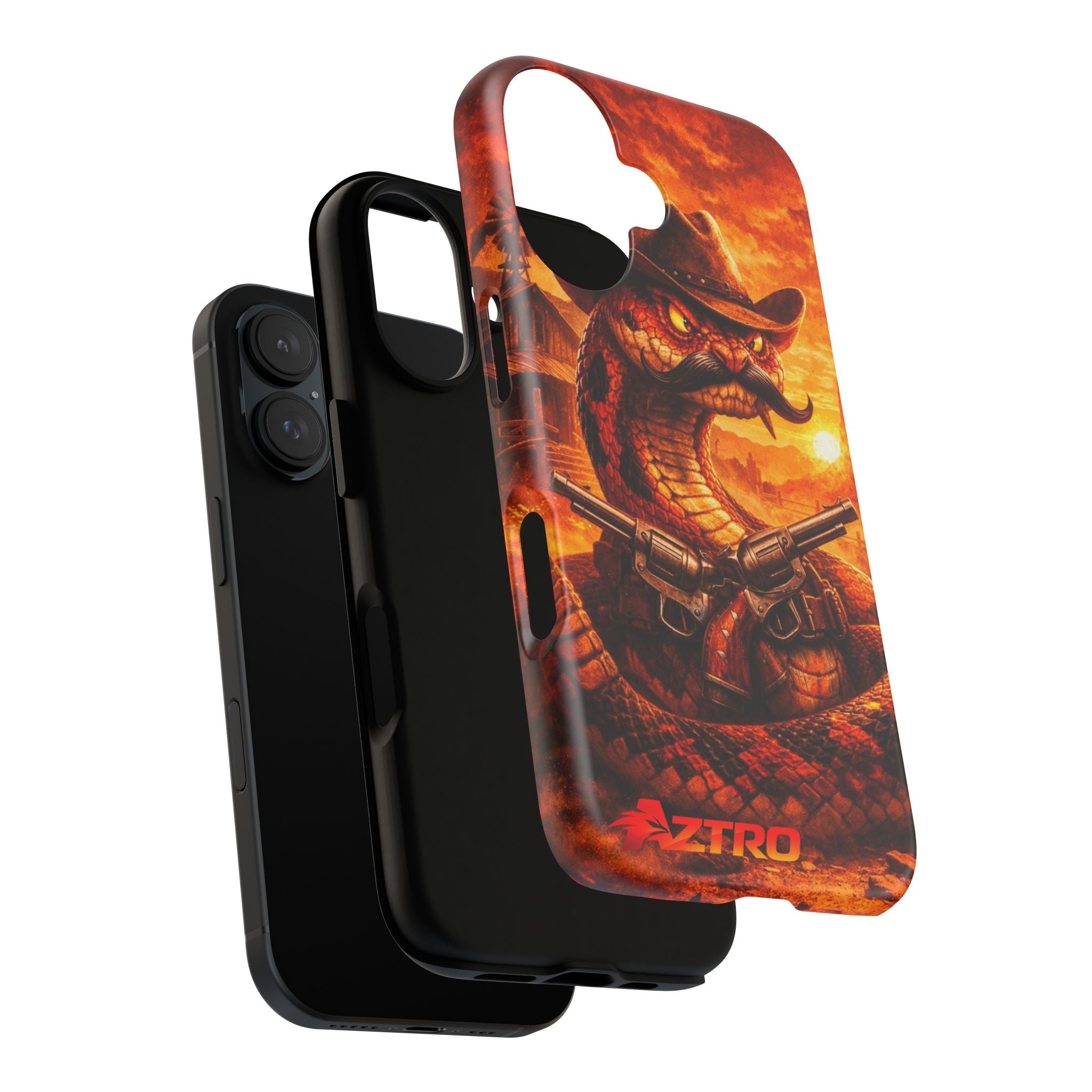 AZTRO Cowboy Snake Phone Case - Western Protective Cover
