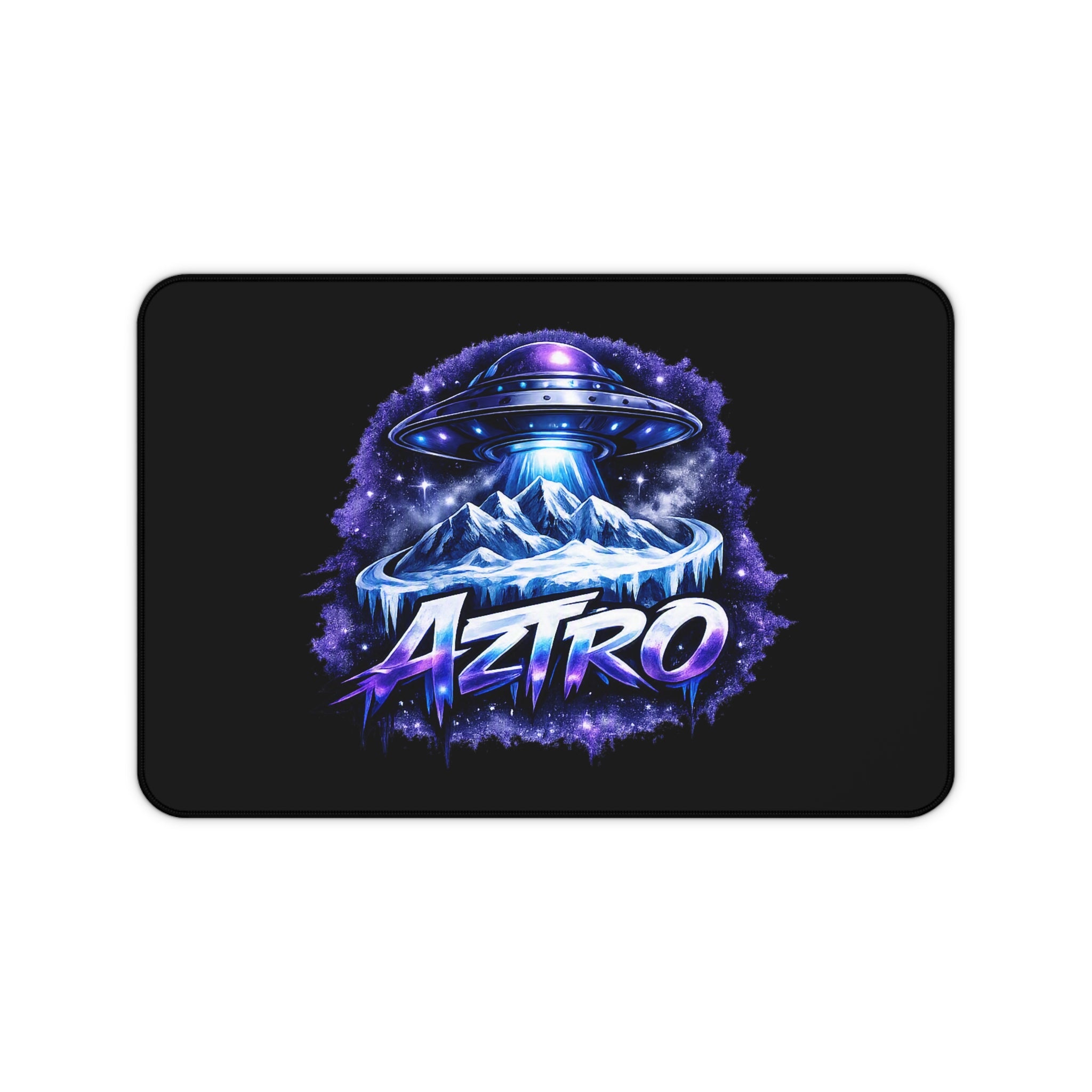 Alfombrilla de escritorio Aztro UFO Mountain — Alfombrilla de ratón galáctica para juegos y trabajo