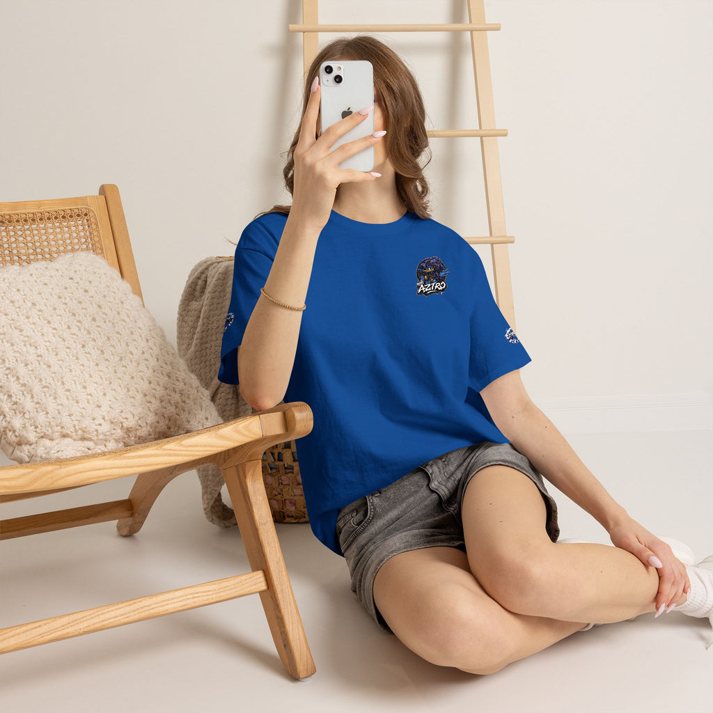 AZTRO Classic Yellow Crewneck T‑Shirt — Plain Cotton Tee
