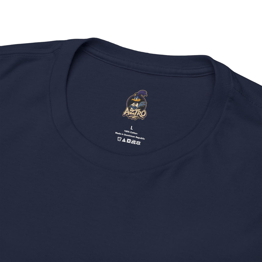 AZTRO Classic Yellow Crewneck T‑Shirt — Plain Cotton Tee