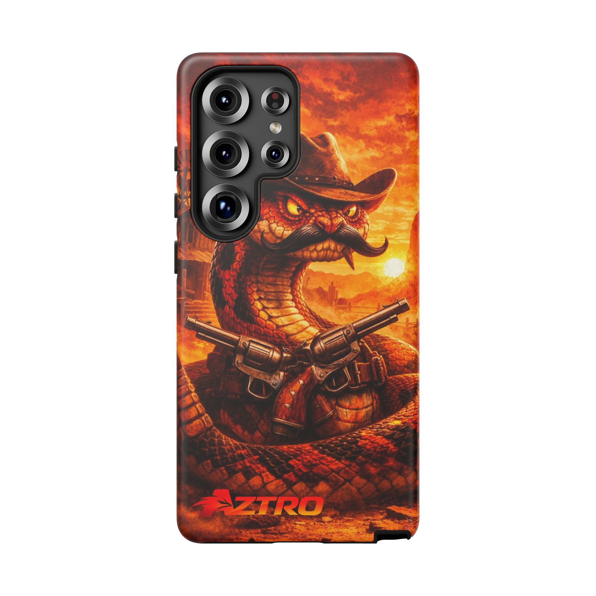 Funda de Teléfono Vaquero Serpiente AZTRO - Cubierta Protectora del Oeste