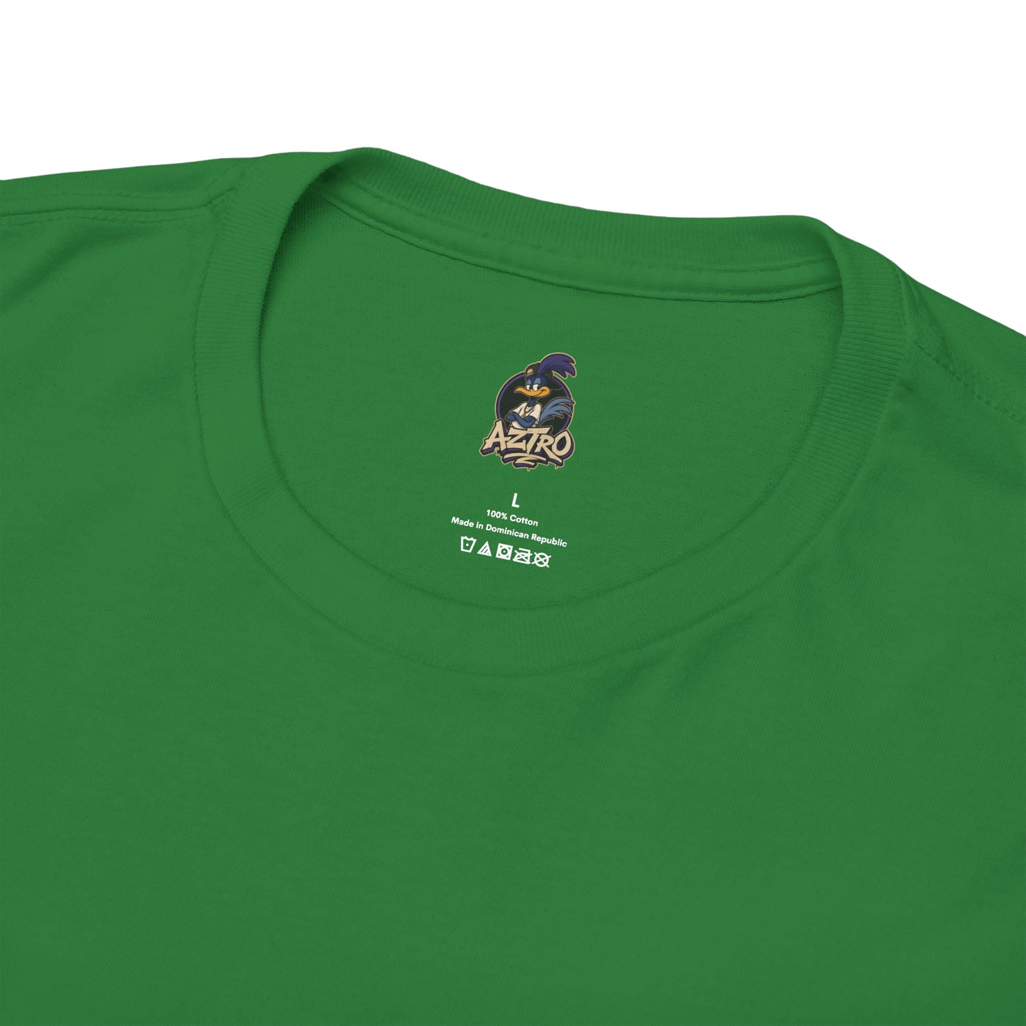 AZTRO Classic Yellow Crewneck T‑Shirt — Plain Cotton Tee