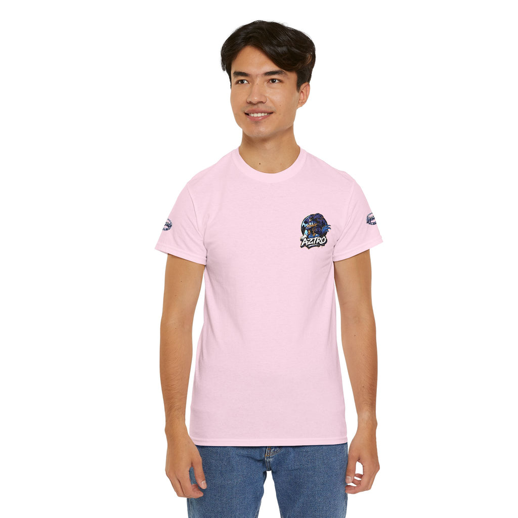 AZTRO Classic Yellow Crewneck T‑Shirt — Plain Cotton Tee