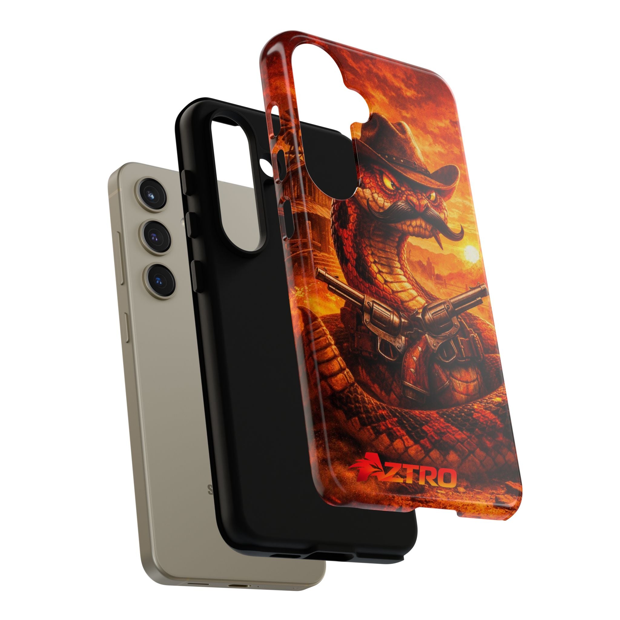 AZTRO Cowboy Snake Phone Case - Western Protective Cover