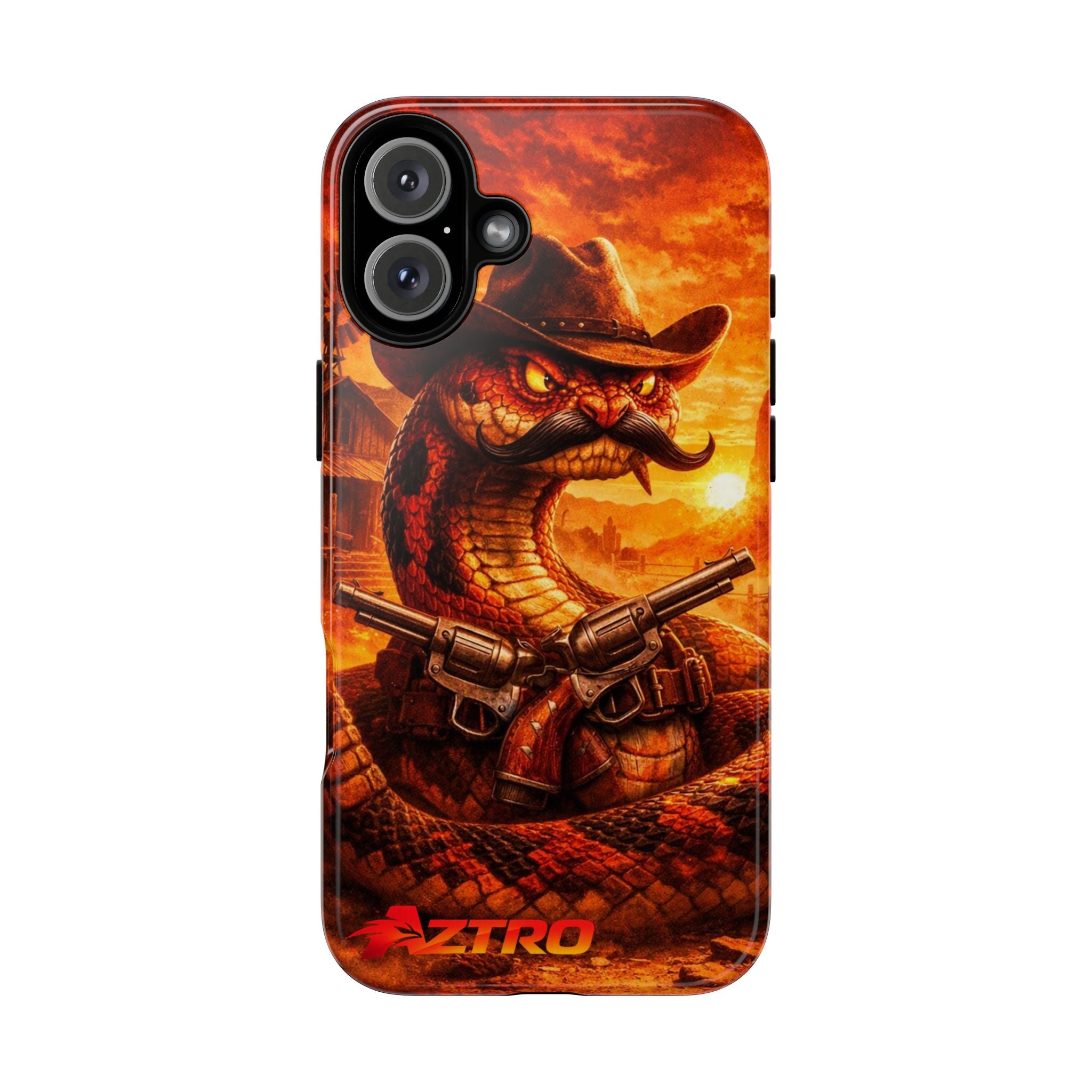 AZTRO Cowboy Snake Phone Case - Western Protective Cover