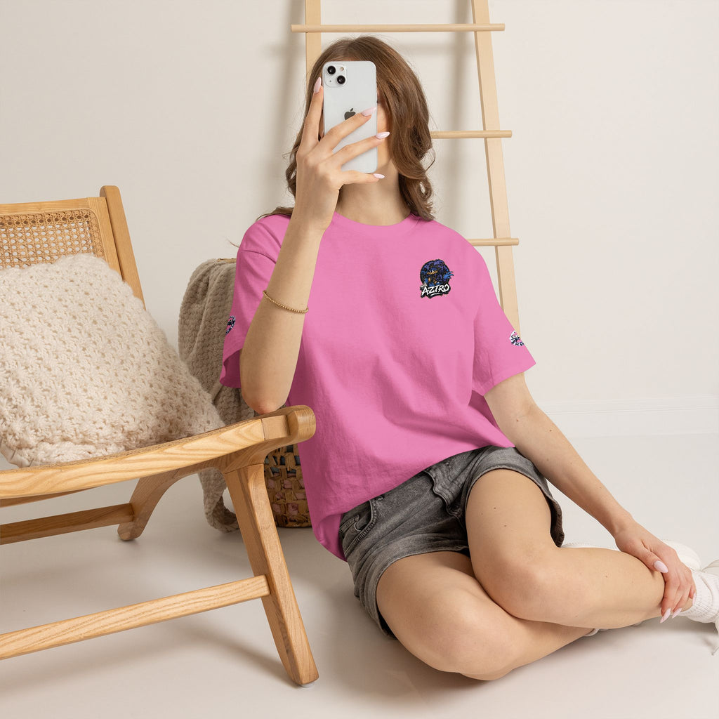 AZTRO Classic Yellow Crewneck T‑Shirt — Plain Cotton Tee