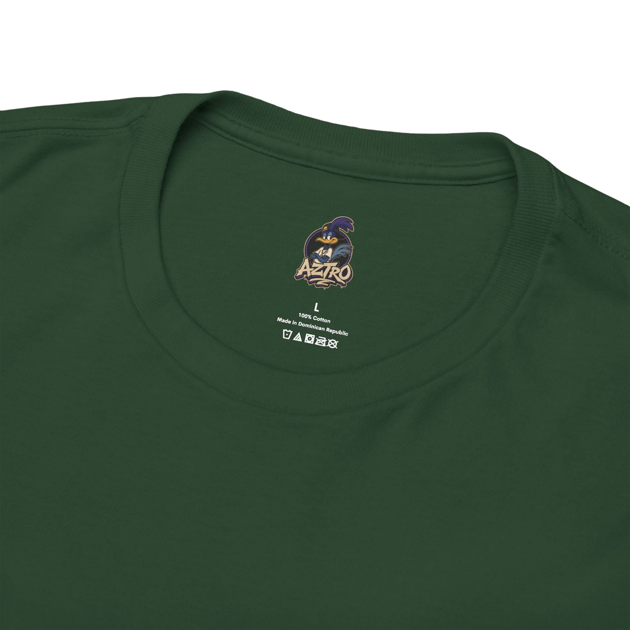 AZTRO Classic Yellow Crewneck T‑Shirt — Plain Cotton Tee
