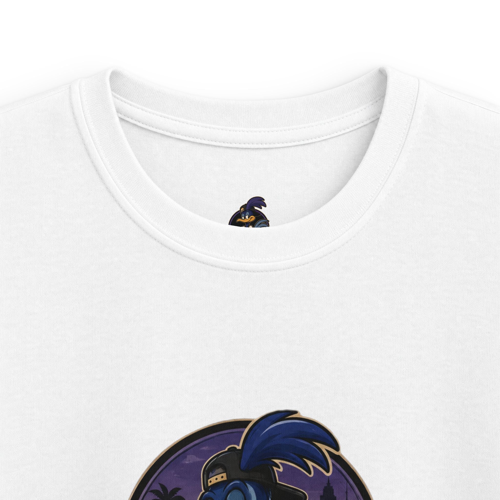 AZTRO Kids Graphic Tee — 'Aztro' Cartoon Raven Night Sky Design