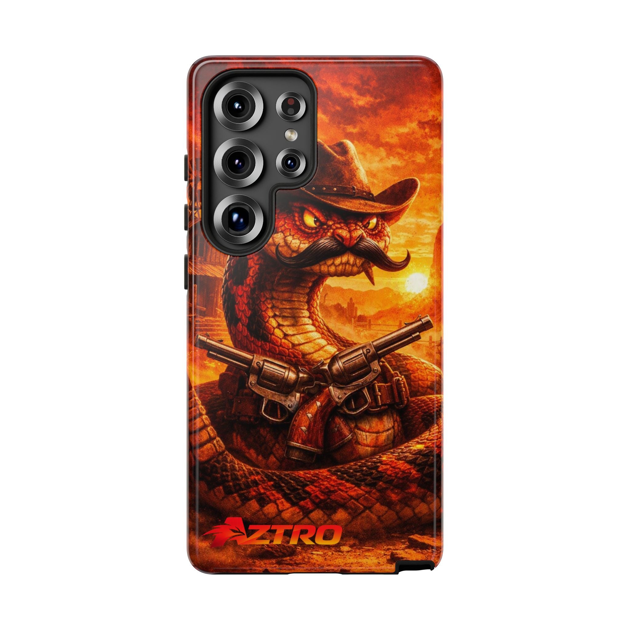 Funda de Teléfono Vaquero Serpiente AZTRO - Cubierta Protectora del Oeste