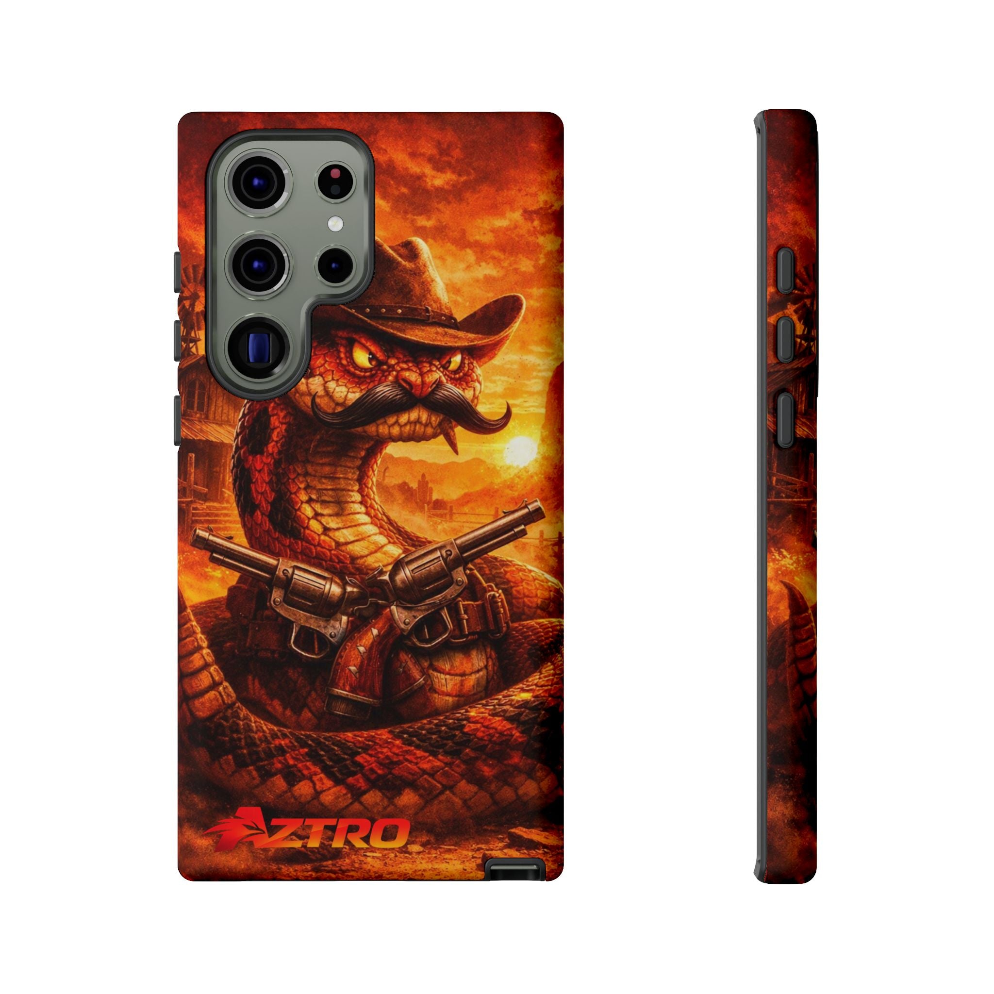 Funda de Teléfono Vaquero Serpiente AZTRO - Cubierta Protectora del Oeste