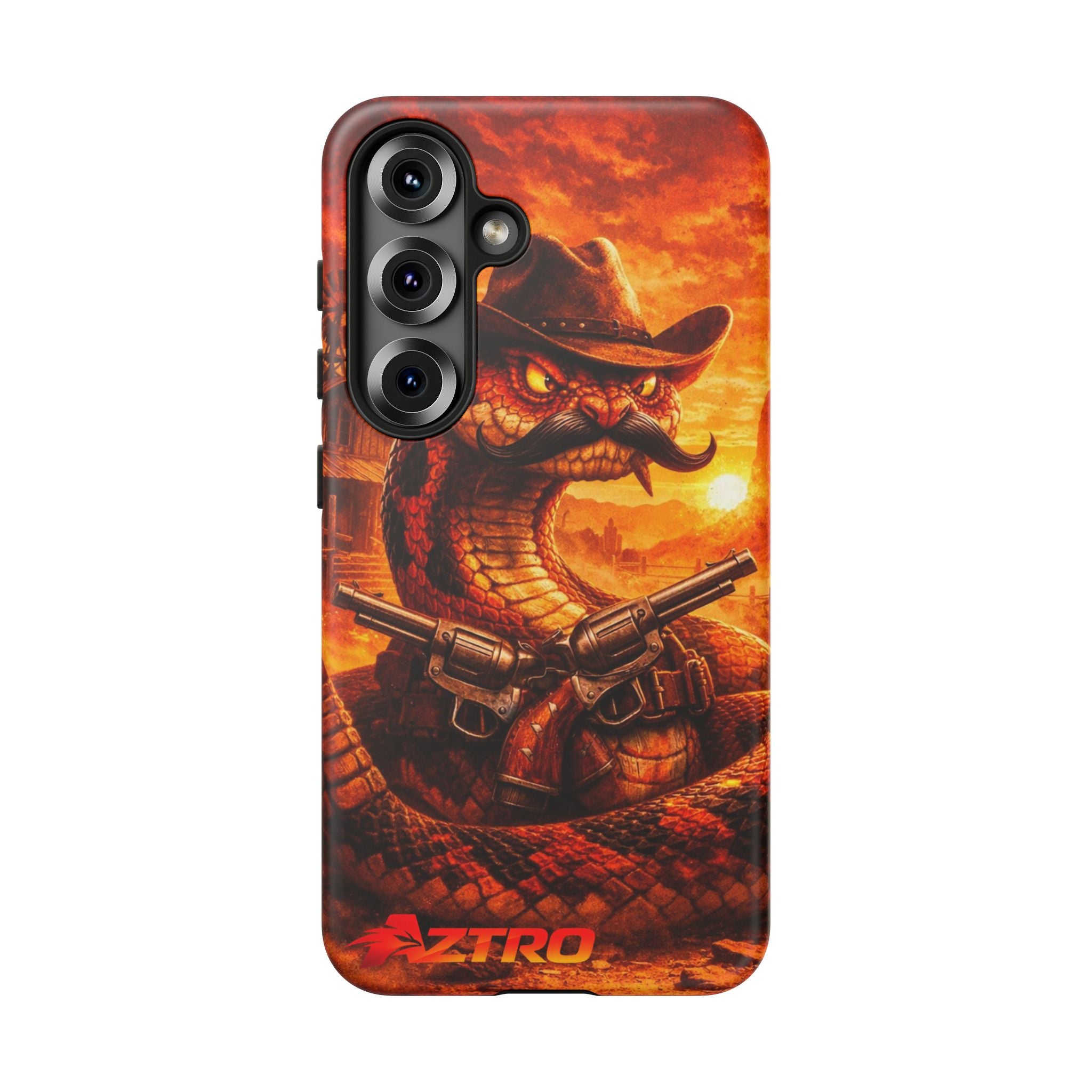 Funda de Teléfono Vaquero Serpiente AZTRO - Cubierta Protectora del Oeste