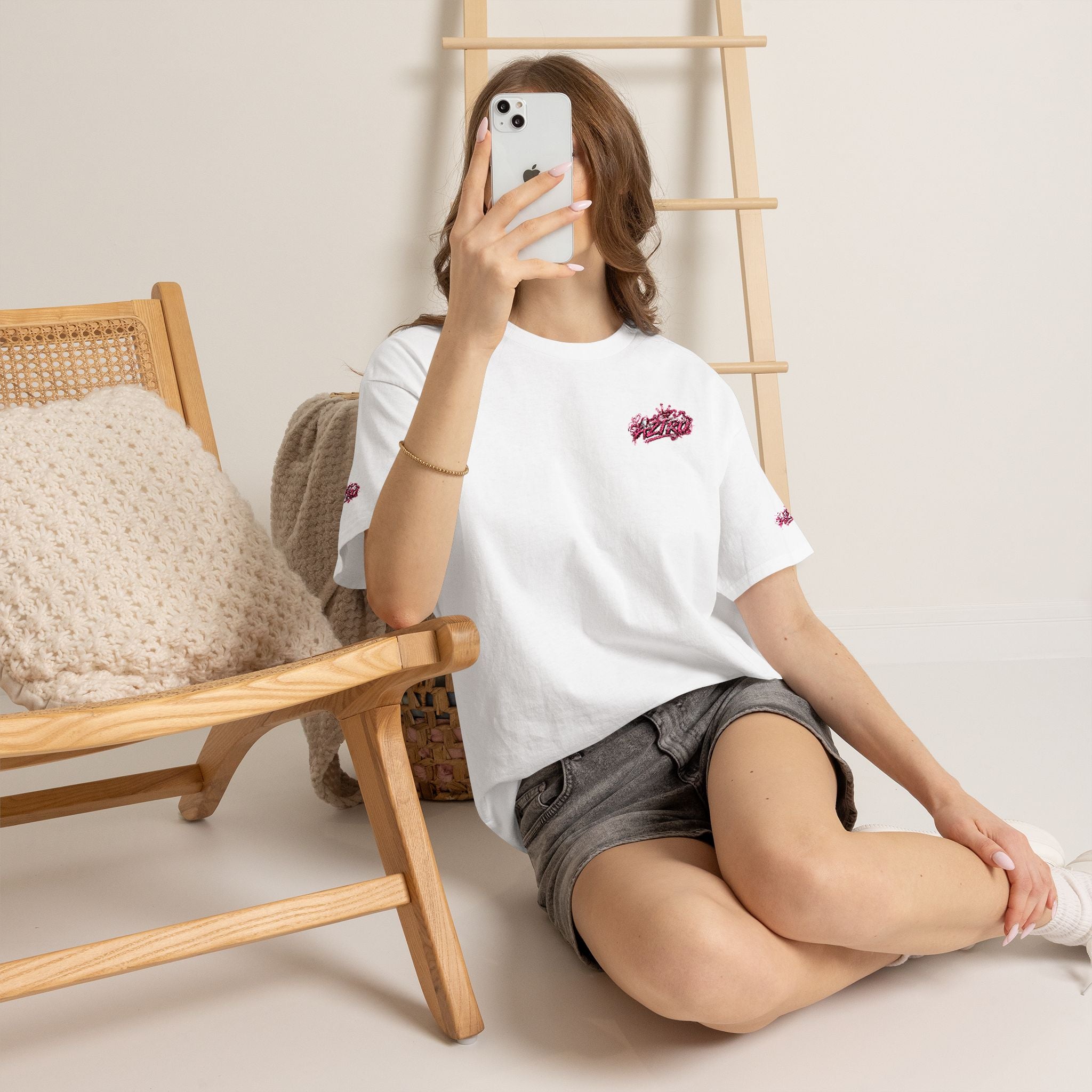 Camiseta Aztro unisex de algodón grueso, colección prémium de lujo v1