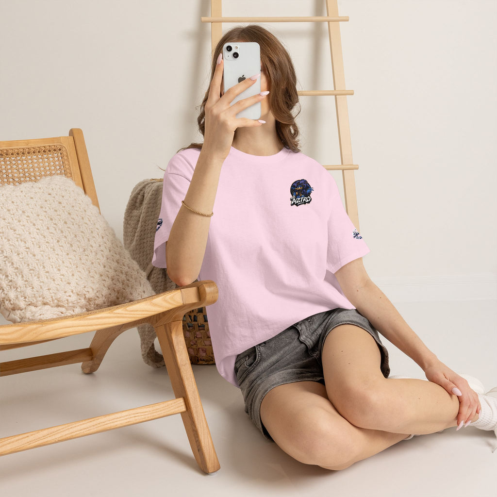AZTRO Classic Yellow Crewneck T‑Shirt — Plain Cotton Tee